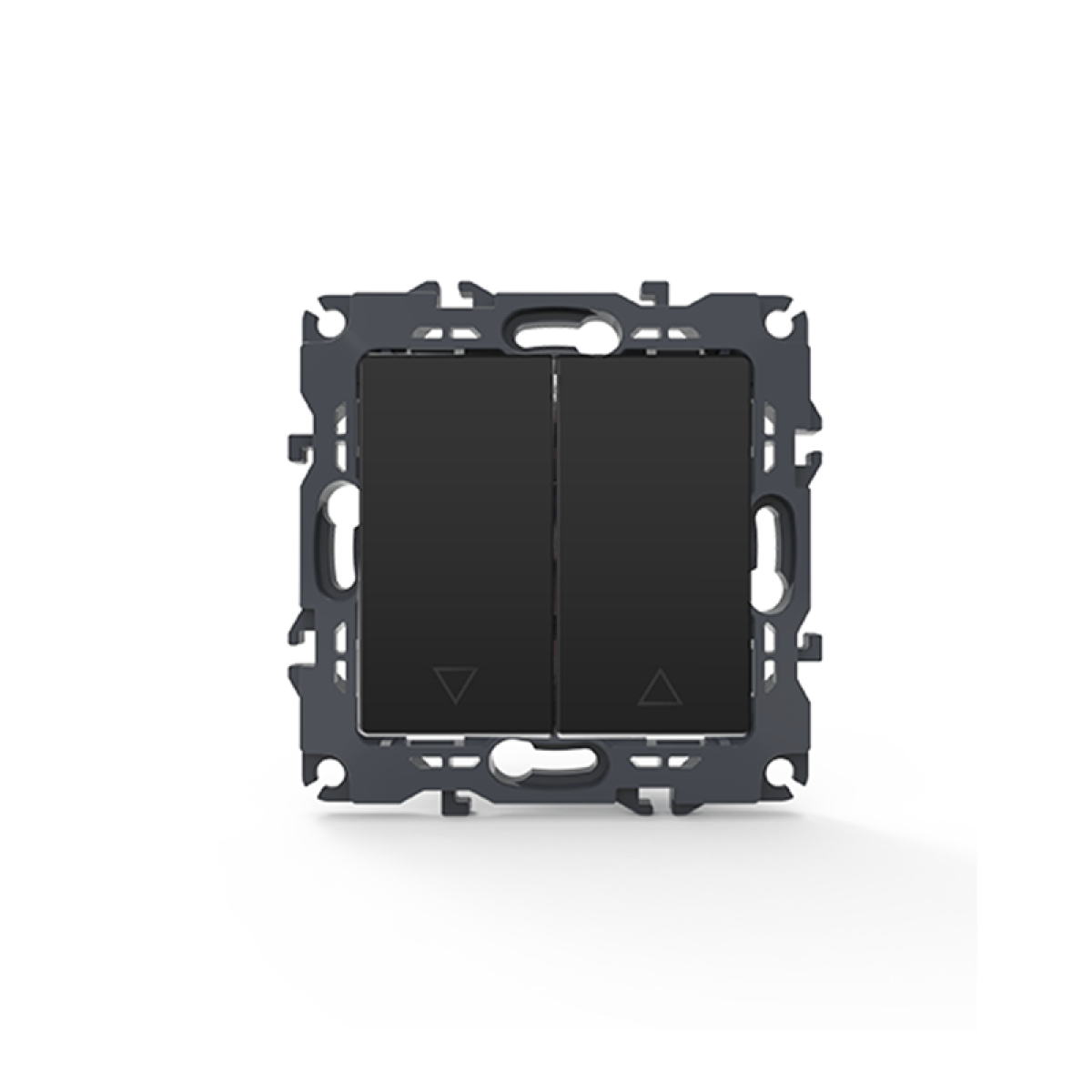ACA PRIME ΜΠΟΥΤΟΝ ΡΟΛΛΩΝ ΜΕ ΚΛΙΠ 1-1P 10A 250VAC IP20 MAT ΑΝΘΡΑΚΙ