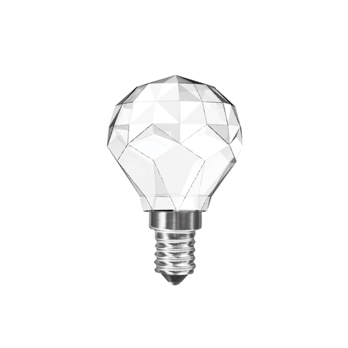 ACA ΛΑΜΠΑ LED ΚΡΥΣΤΑΛΛΟ 3W E14 ΣΦΑΙΡΙΚΗ 3000K