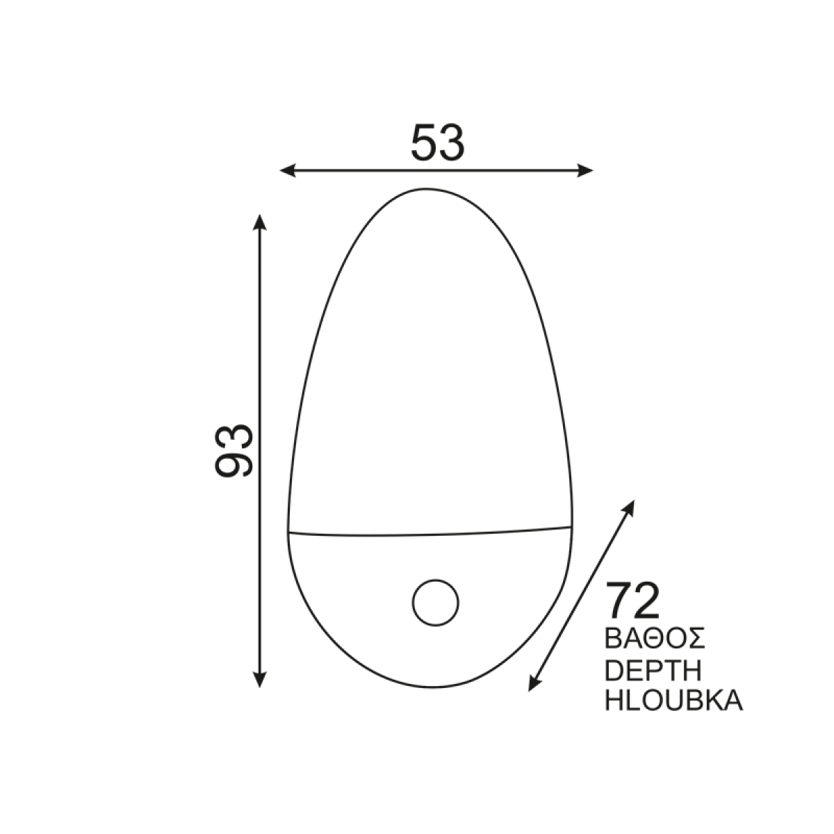 ACA ΛΑΜΠΑΚΙ ΝΥΚΤΟΣ LED ΜΕ ΔΙΑΚΟΠΤΗ ON-OFF 1W 4000K 230V - Image 2