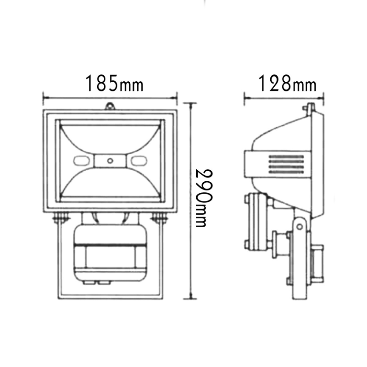 ACA ΠΡΟΒΟ ΙΩΔ ΤΕΤ. ΛΑΜΠΑ 500W+ΑΝ. ΓΚΡΙ - Image 2