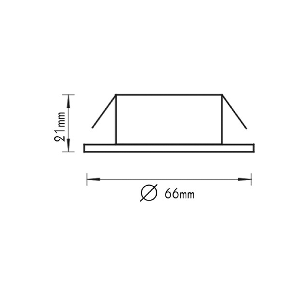 ACA ΣΠΟΤ ΧΩΝΕΥΤΟ ΧΡΥΣΟ XFP 12V 20W - Image 2
