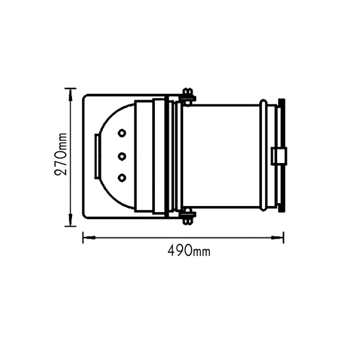 ACA ΠΡΟΒΟΛΕΑΣ PAR64 1000W ΓΚΡΙ ΜΕΤ - Image 2
