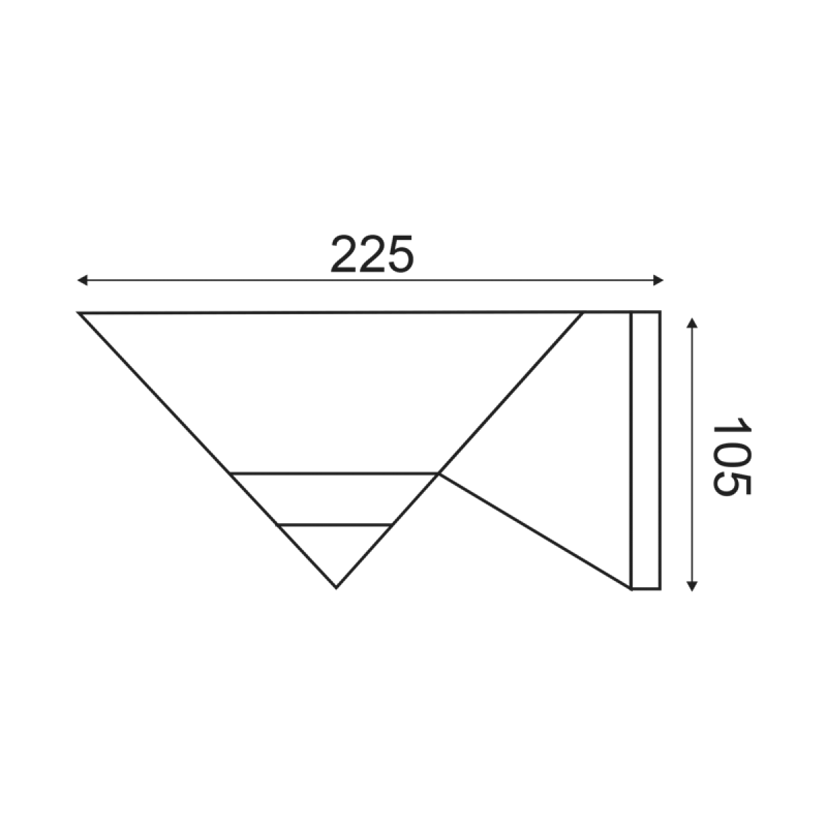 ACA WALL ARM UFO E27 BLACK - Image 2