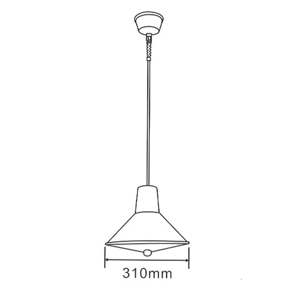 ACA ΚΑΜΠΑΝΑ Φ310 Ε27 MAX 36W IP45 ΜΠΛΕ - Image 2