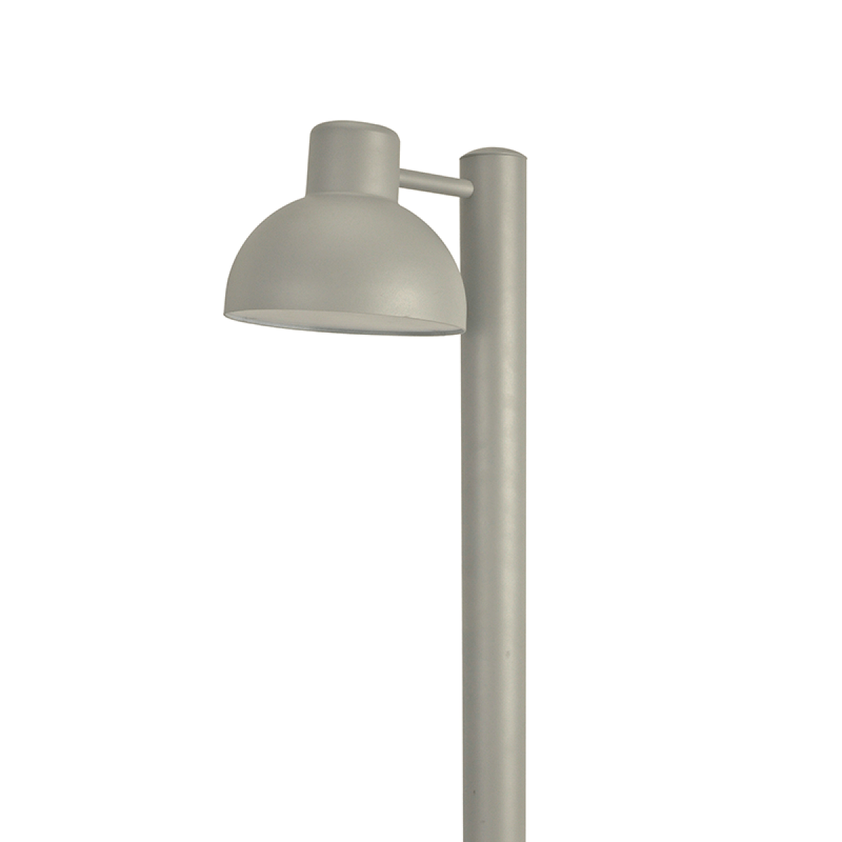 ACA ΓΚΡΙ ΦΩΤΙΣΤΙΚΟ BERO 1XE27 MAX.10W LED IP44 ΜΕ ΚΟΛΩΝΑ & ΟΠΑΛ PC ΚΑΛΥΜΜΑ