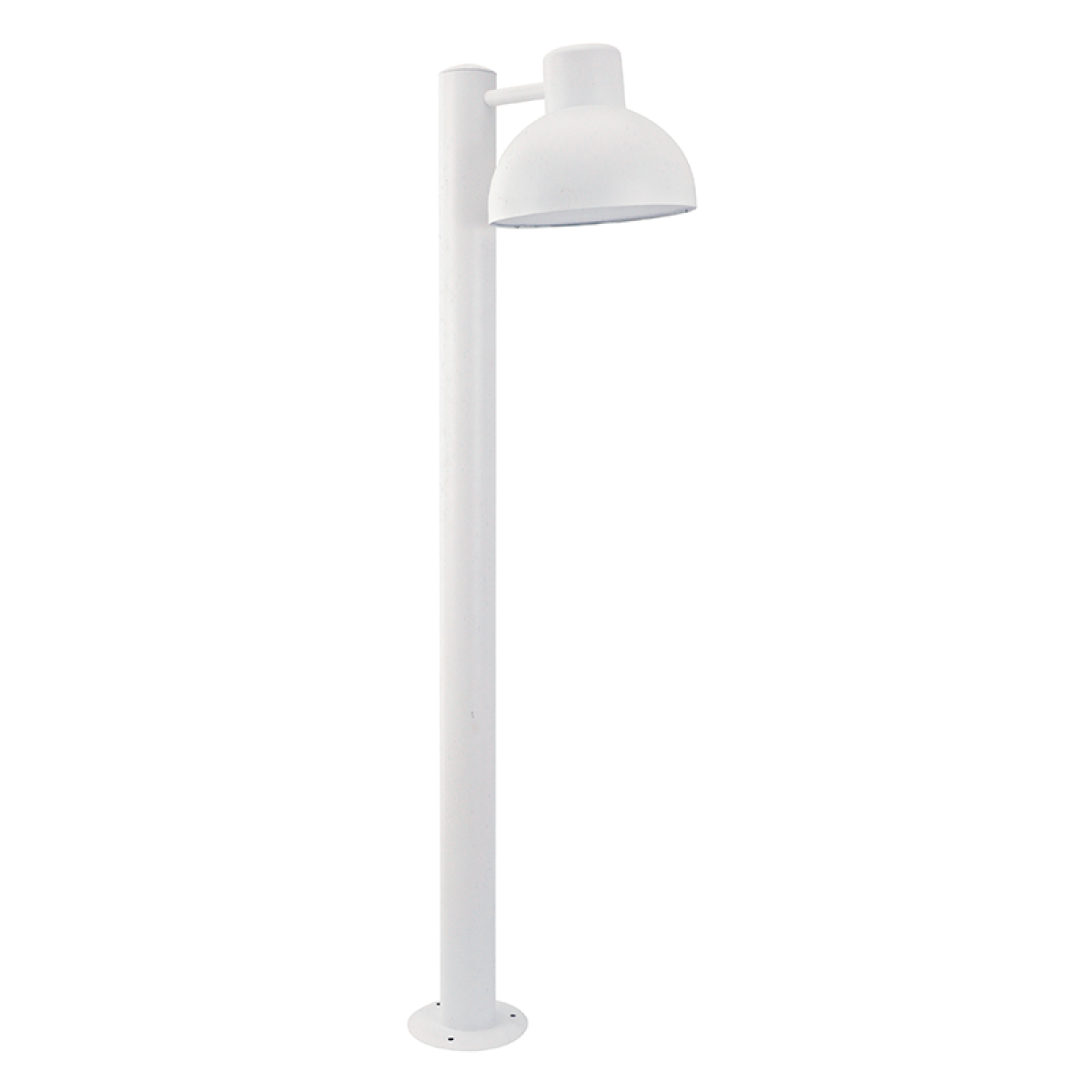 ACA ΛΕΥΚΟ ΦΩΤΙΣΤΙΚΟ BERO 1XE27 MAX.10W LED IP44 ΜΕ ΚΟΛΩΝΑ & ΟΠΑΛ PC ΚΑΛΥΜΜΑ