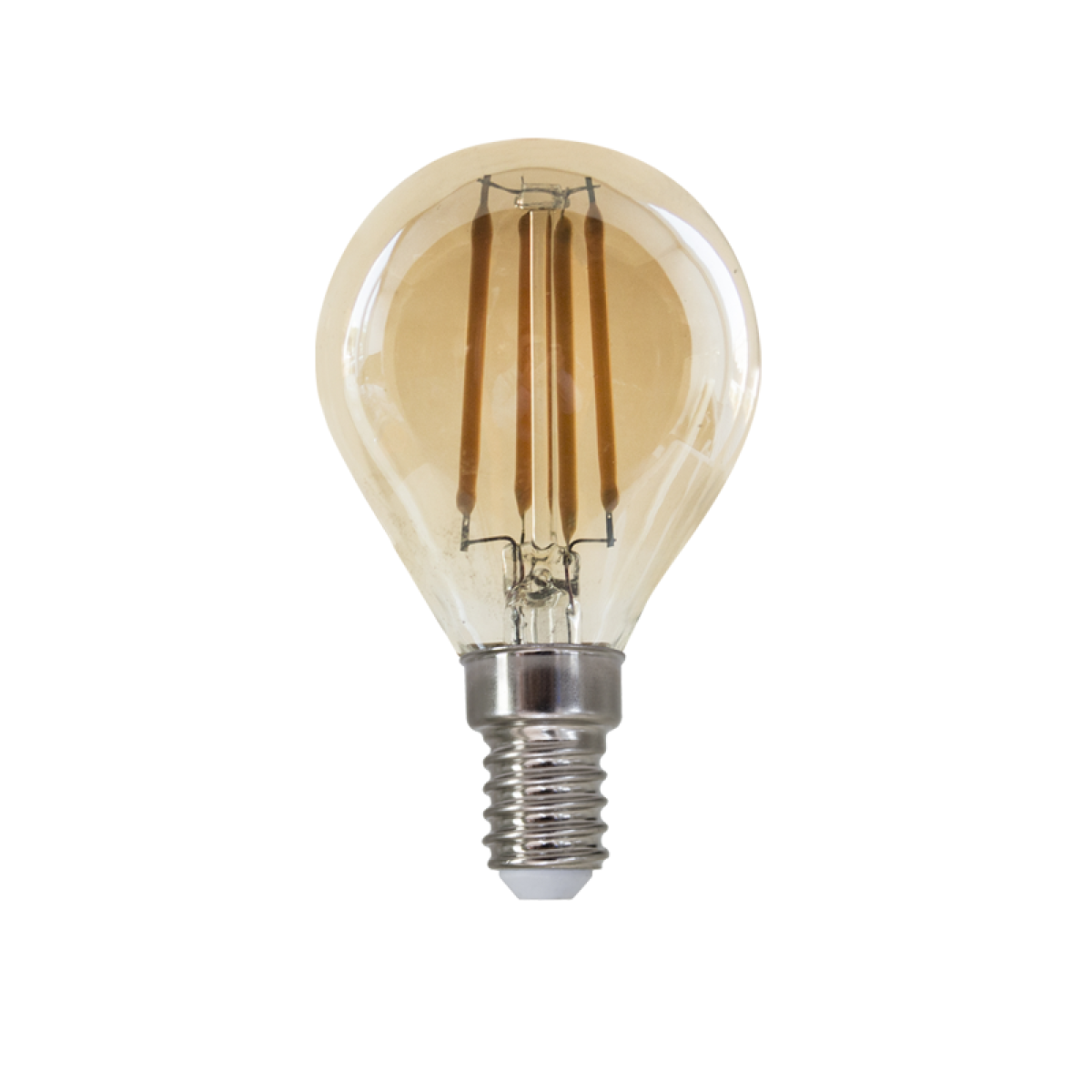 ACA LED FILAMENT E14 DIM G45 AMBER 5W 2700K 230V AC 620LM RA80