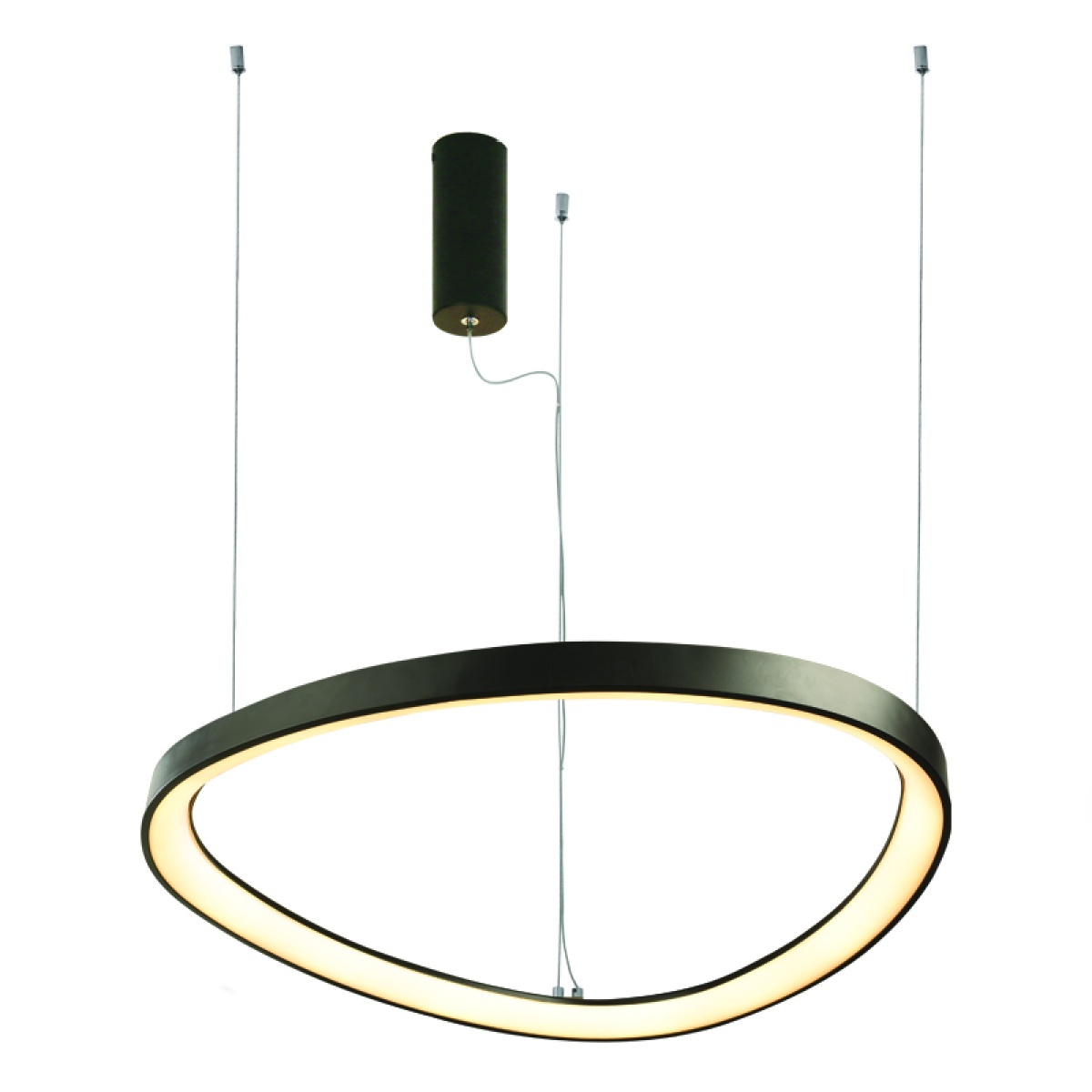 ACA ΚΡΕΜΑΣΤΟ Φ/Σ LED 36W 3000K 2700LM HARMONY ΜΑΥΡΟ ΑΛΟΥΜΙΝΙΟ IP20 D42XH120CM