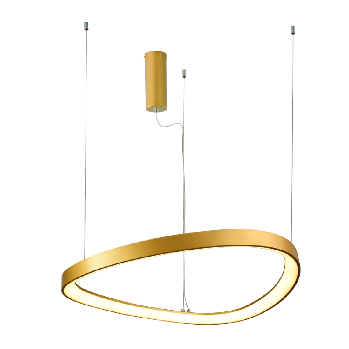 ACA ΚΡΕΜΑΣΤΟ Φ/Σ LED 36W 3000K 2700LM HARMONY ΧΡΥΣΟ ΑΛΟΥΜΙΝΙΟ IP20 D42XH120CM