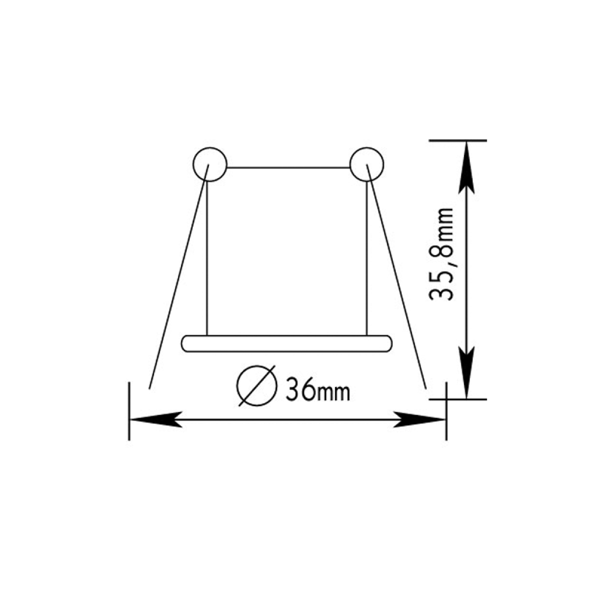 ACA ΣΠΟΤ ΧΩΝΕΥΤΟ BS3153N G4 ΛΕΥΚΟ - Image 2