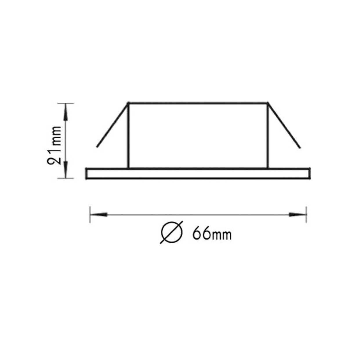 ACA ΣΠΟΤ ΧΩΝ.ΧΡΥΣΟ ΜΑΤ BS812 12V 20W - Image 2