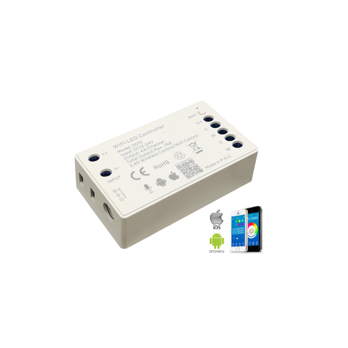 ACA WIFI TUYA LED CCT CONTROLLER 16A 192W/12V 384W/24V