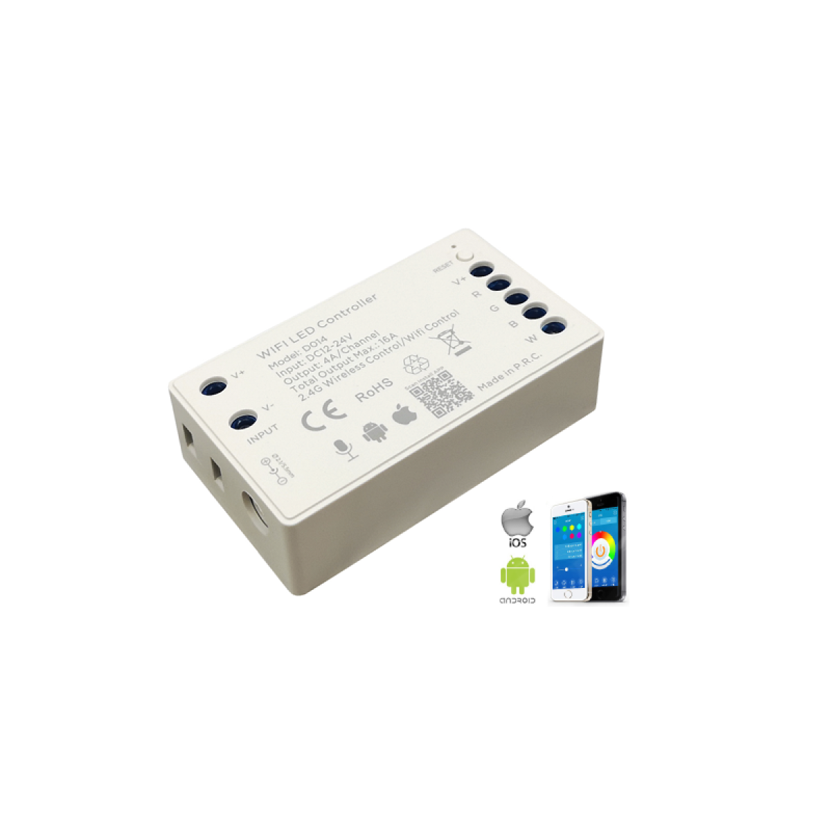 ACA WIFI TUYA LED RGBW CONTROLLER 16A 192W/12V 384W/24V