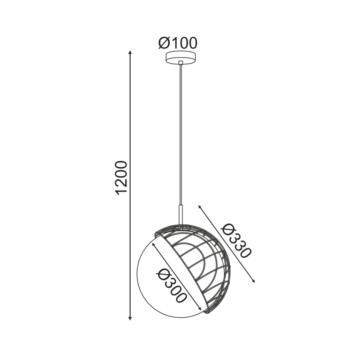 ACA ΚΡΕΜΑΣΤΟ Φ/Σ 1ΧΕ27 RATTAN+ΛΕΥΚΟ ΓΥΑΛΙ D33XH120CM AURORA - Image 3