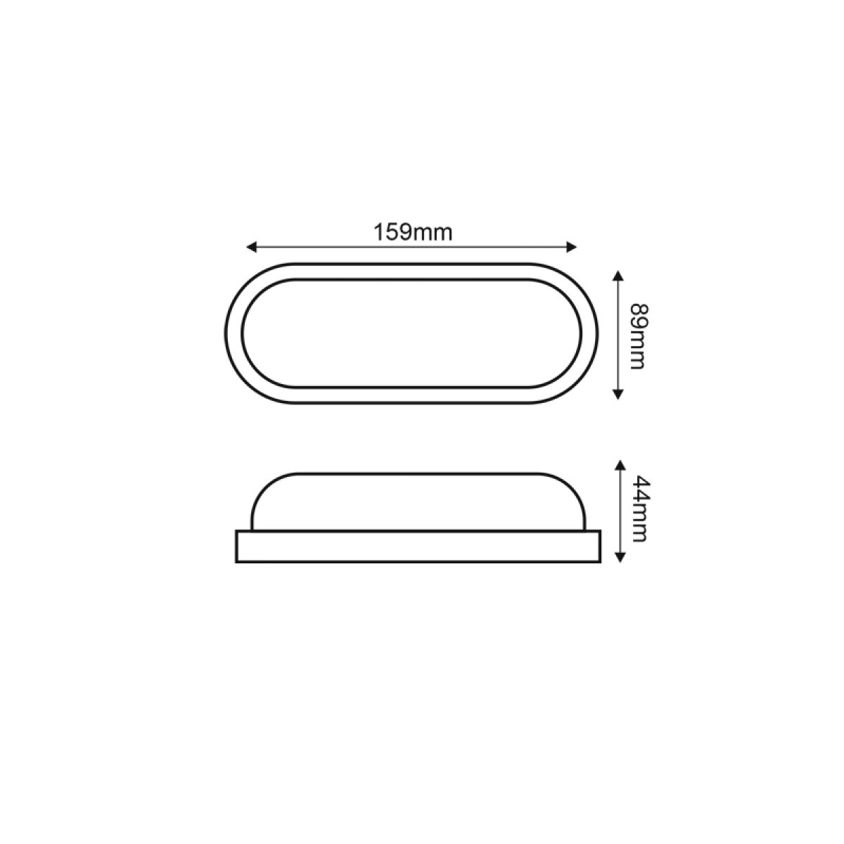ACA LED PC WHITE WALL LUMINAIRE 230V AC IP65 10W 950lm 6000K 110° Ra80 - Image 2