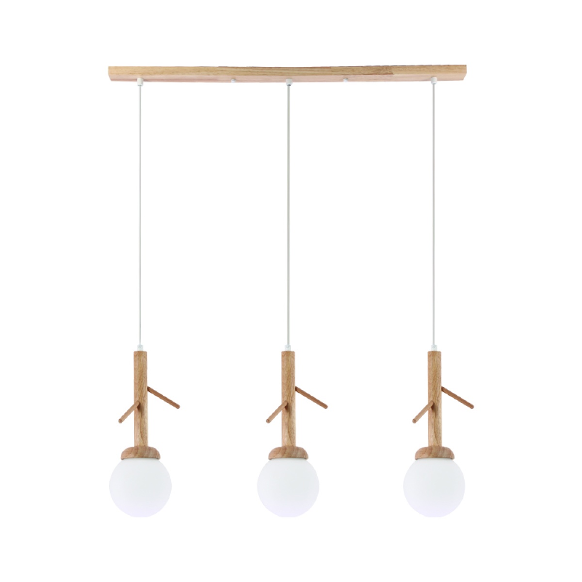 ACA ΚΡΕΜΑΣΤΟ Φ/Σ 3ΧΕ14 FLORESTA ΞΥΛΟ+ΛΕΥΚΟ ΓΥΑΛΙ 80X15XH180CM