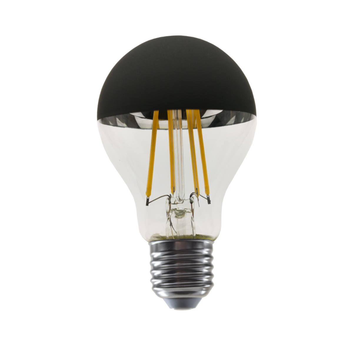 ACA LED FILAMENT E27 DIM A60 BLACK 8W 2700K 230V AC 900LM RA80