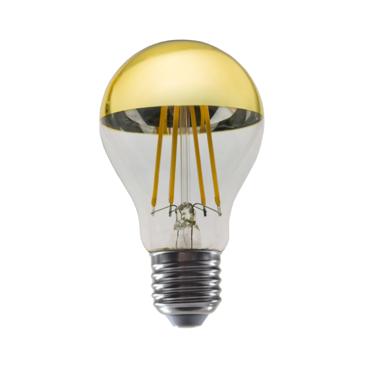ACA LED FILAMENT E27 DIM A60 GOLD 8W 2700K 230V AC 900LM RA80