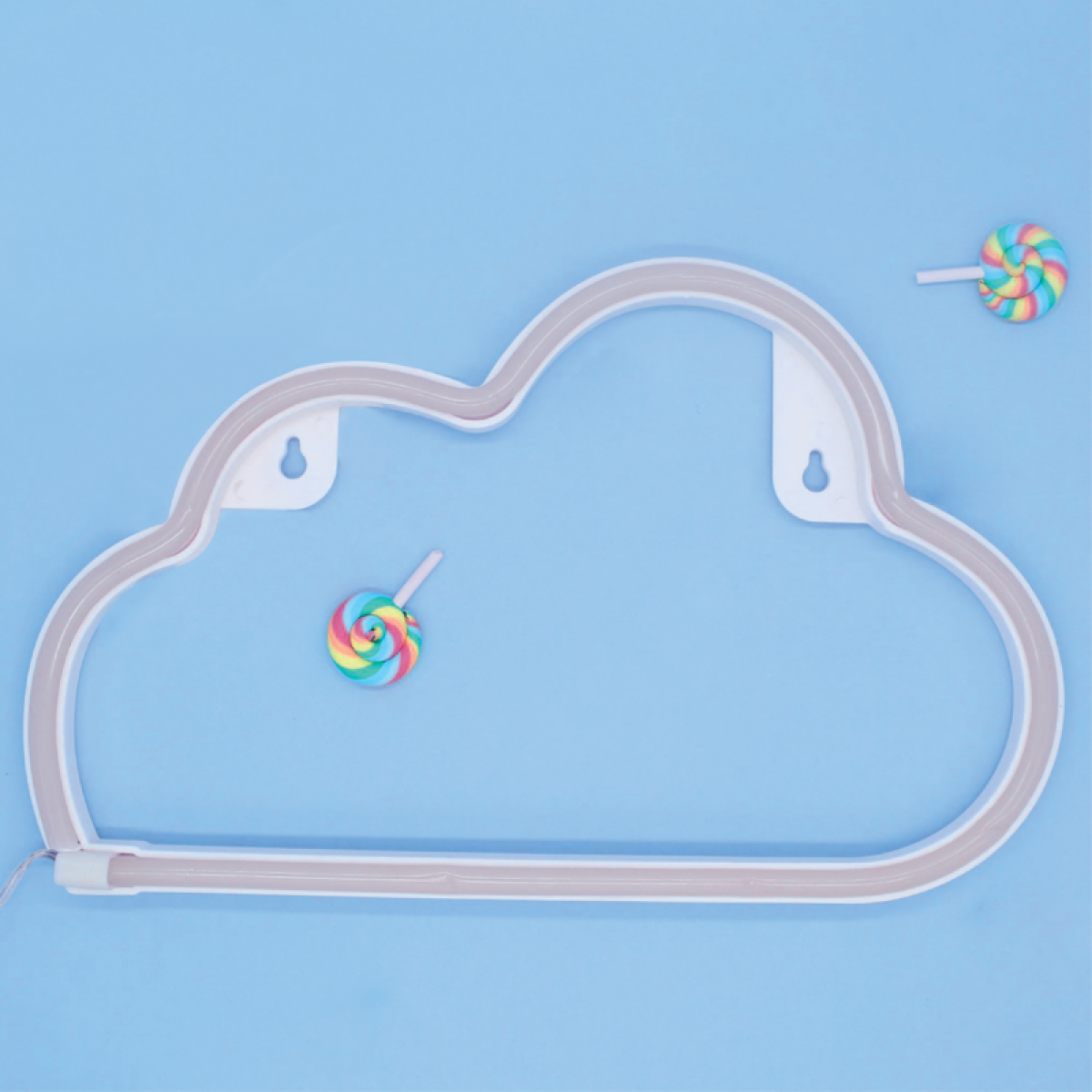ACA ΣΥΝΝΕΦΟ, 48 NEON LED ΛΑΜΠΑΚΙΑ ΜΕ ΜΠΑΤΑΡΙΑ (3xAA)/USB, ΘΕΡΜΟ ΛΕΥΚΟ, IP20, 29.5x2x18.5cm - Image 2