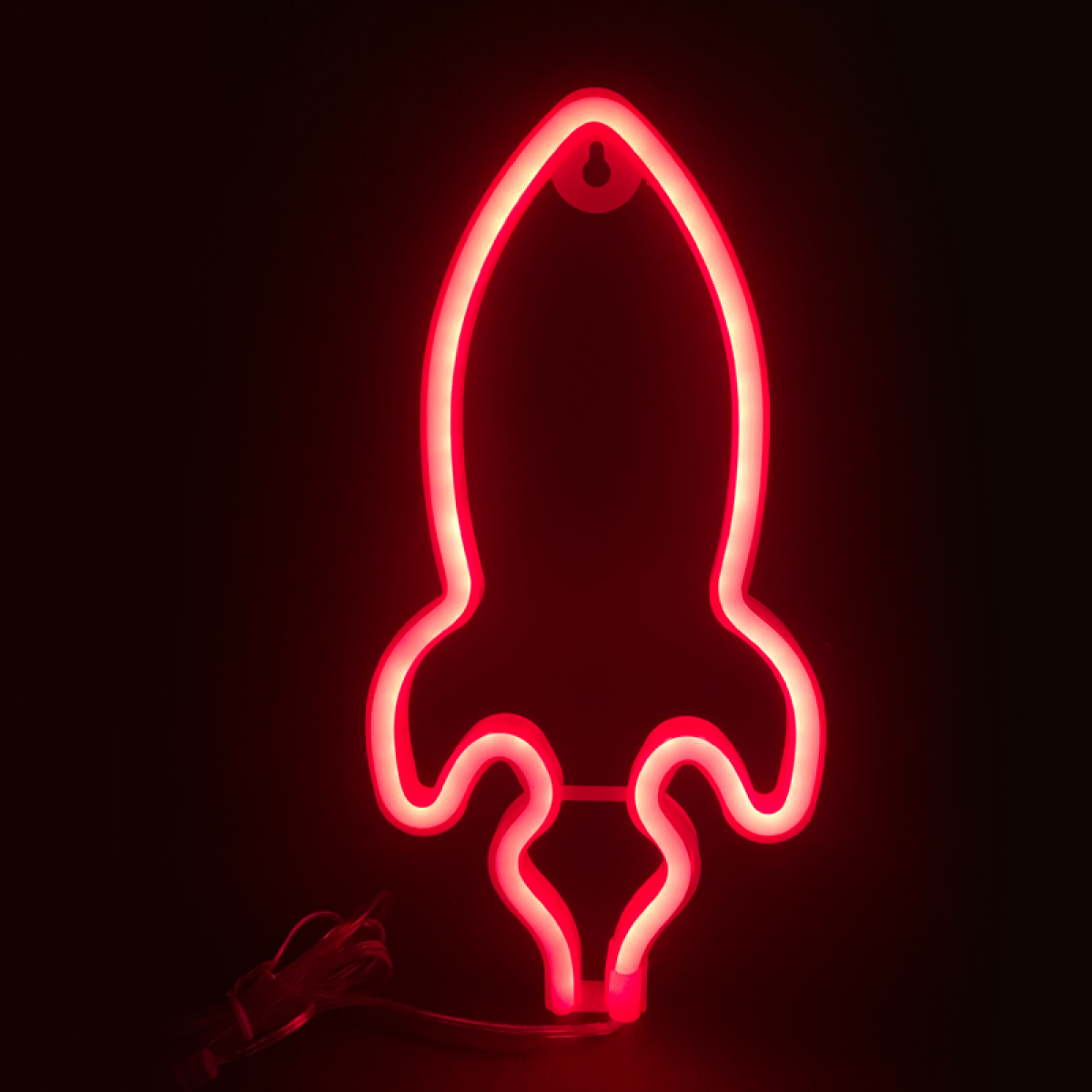 ACA ΠΥΡΑΥΛΟΣ, 87 NEON LED ΛΑΜΠΑΚΙΑ ΜΕ ΜΠΑΤΑΡΙΑ (3xAA)/USB, ΚΟΚΚΙΝΟ, IP20, 13.5x2x27cm
