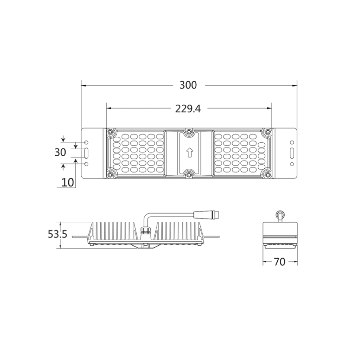 ACA LED MODULE 60W 6.000K 6.900LM 90˚ 50.000HRS IP66 230V AC - Image 2