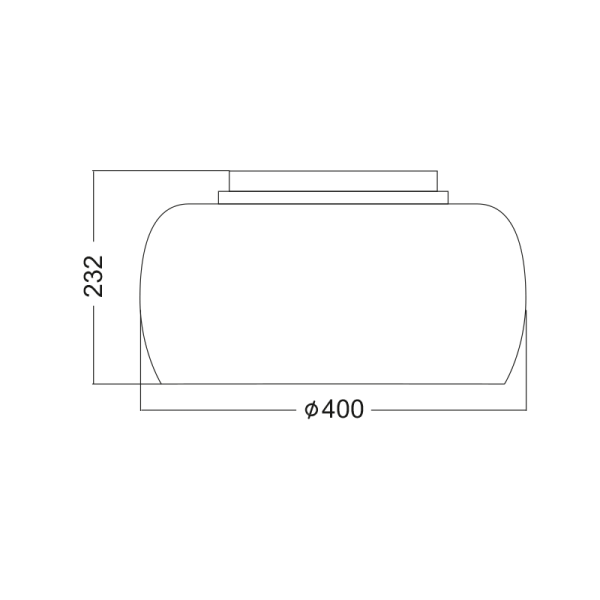 ACA  ΟΡΟΦΗΣ ΚΡΥΣΤΑΛΛΟ - ΓΥΑΛΙ Φ40CM 6ΧG9 YVONNE - Image 2