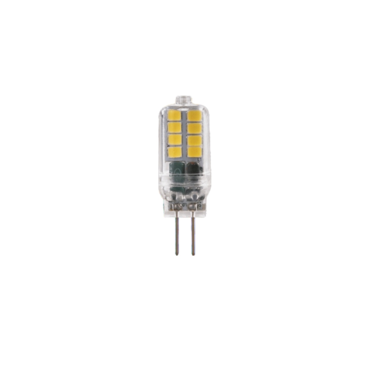 ACA LED SMD G4 PLASTIC 2W 6.000K 200Lm 360° 12V AC/DC Ra80 30.000Hrs CLEAR