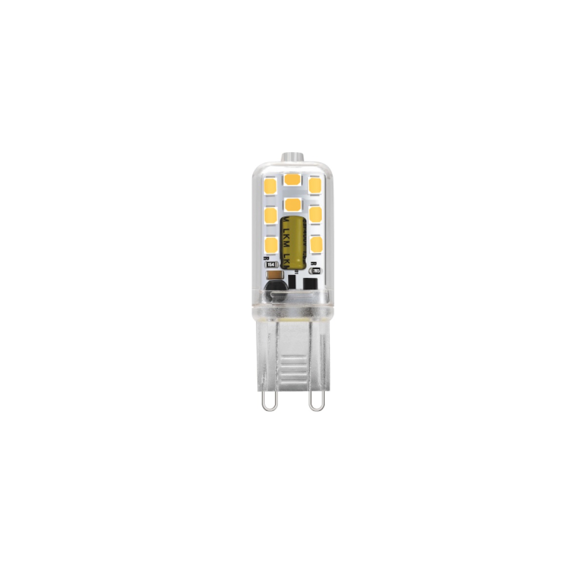 ACA LED SMD G9 PLASTIC 3W 6.000K 270Lm 300° 230V AC Ra80 30.000Hrs CLEAR