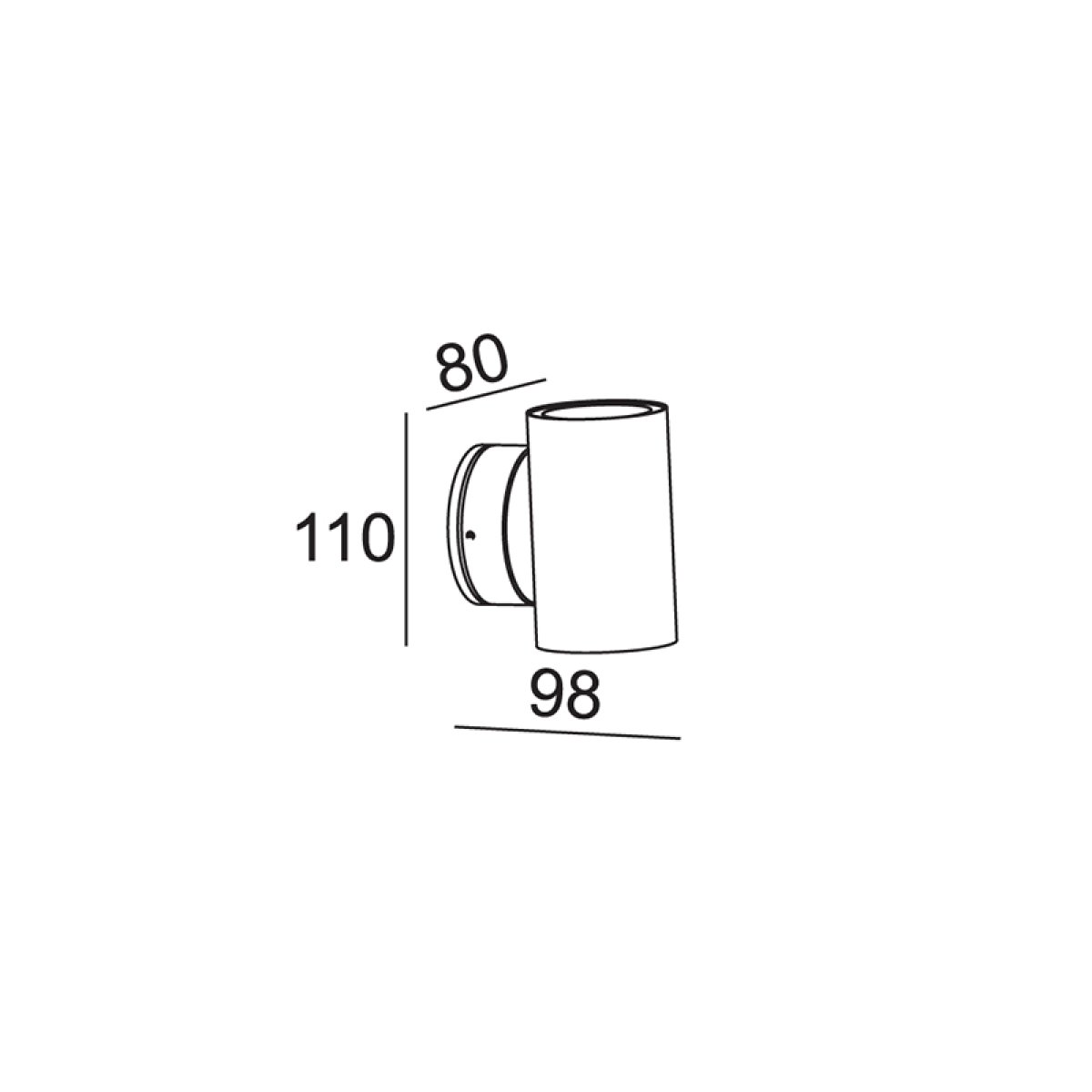 ACA UP-DOWN LED 6X1W IP44 - Image 2