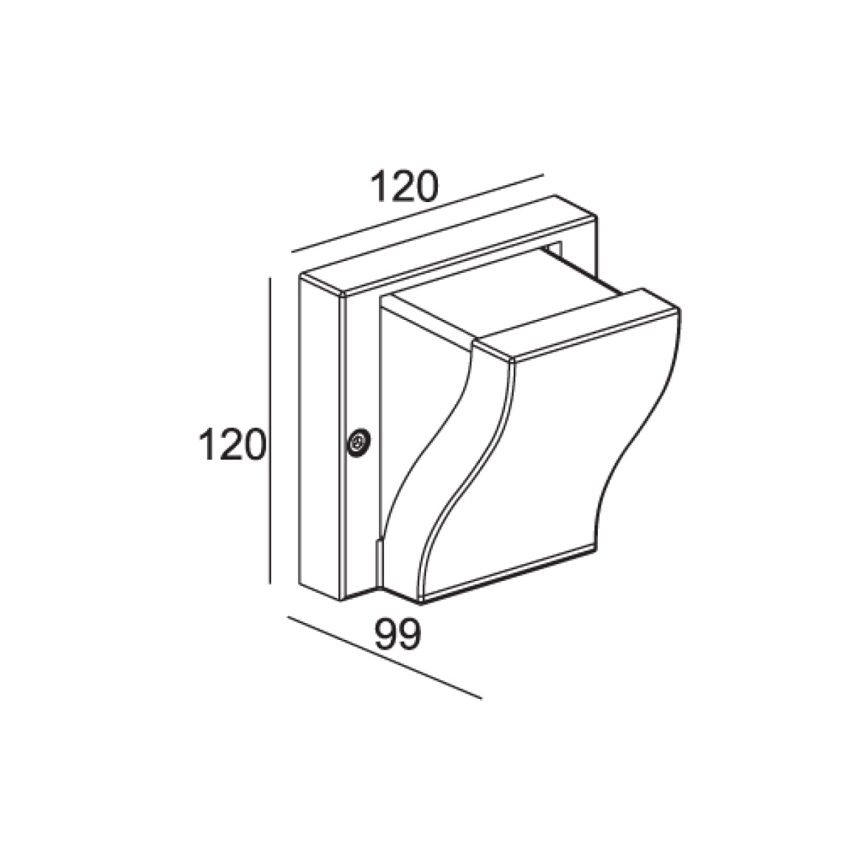 ACA ΠΛΑΦΟΝΙΕΡΑ LED 3X1W IP44 - Image 2