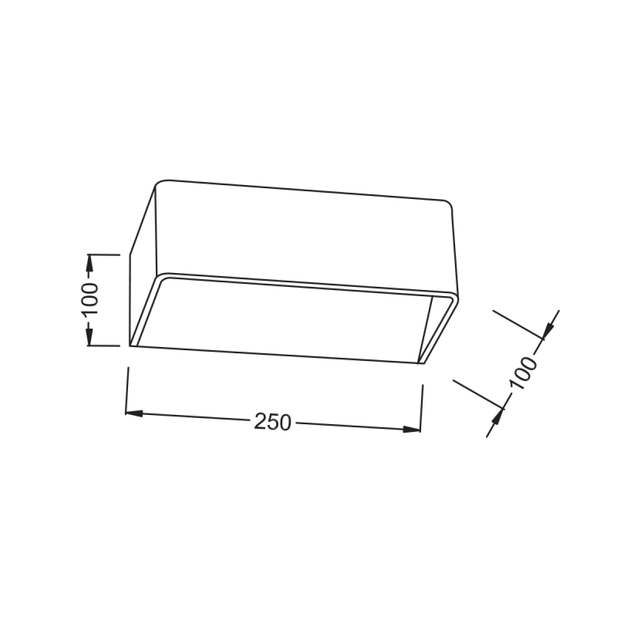 ACA ΛΕΥΚΗ ΑΠΛΙΚΑ LED UP-DOWN PARALLEL 2X3W 230V 3000K 25000hrs NEPHELE - Image 2