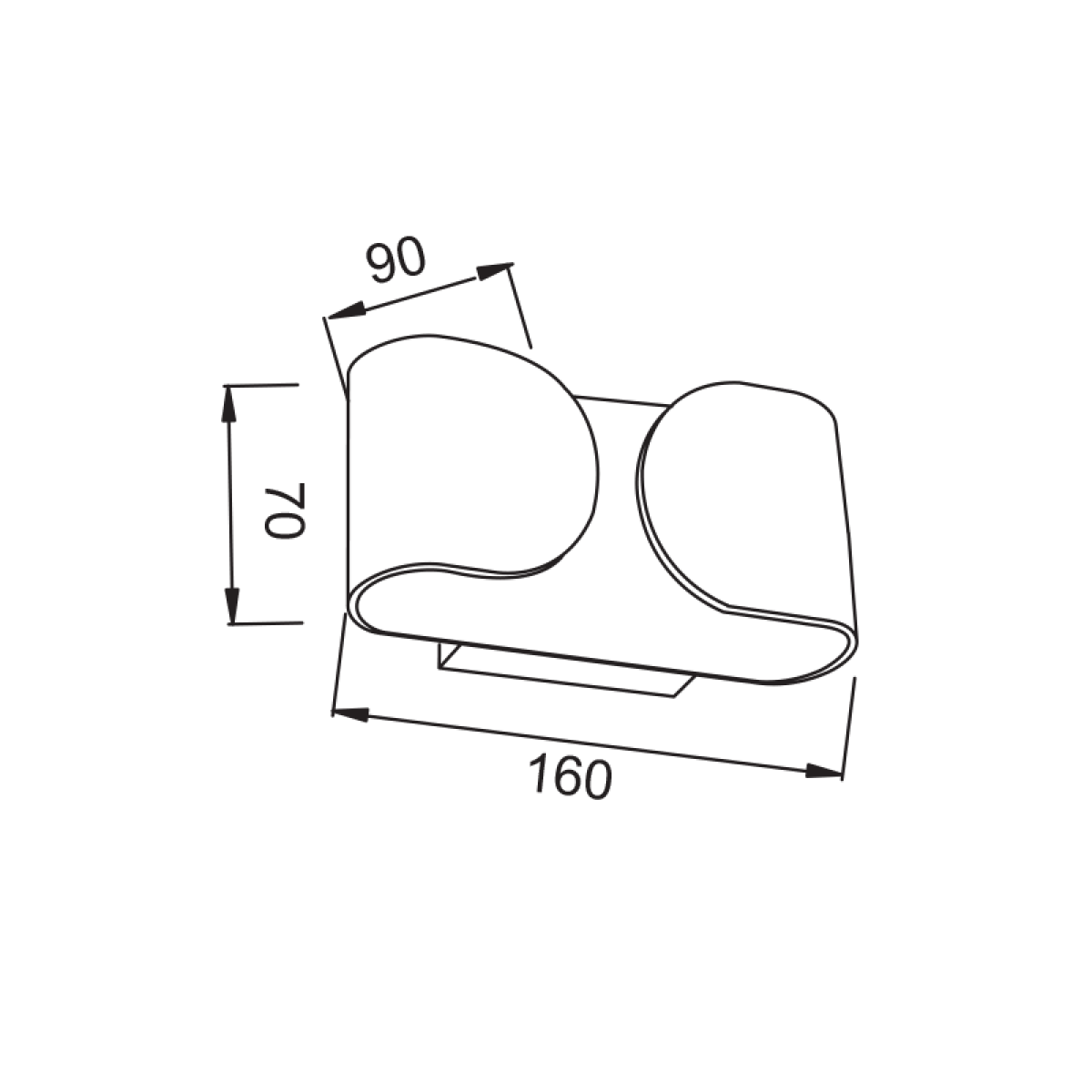 ACA ΛΕΥΚΗ ΑΠΛΙΚΑ LED ΕΜΜΕΣΟΥ ΦΩΤ. 2X3W 230V 3000K 25000hrs NEPHELE - Image 2