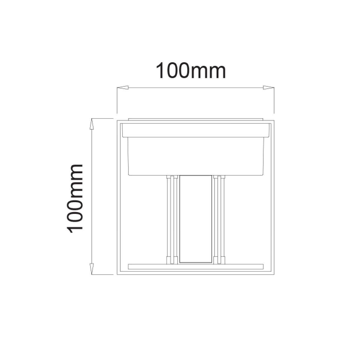 ACA LED COB WALL LUMINAIRE 6W 435LM 0-120° 230VAC 3.000K DARK GREY CRI80 IP54 30.000HRS - Image 3