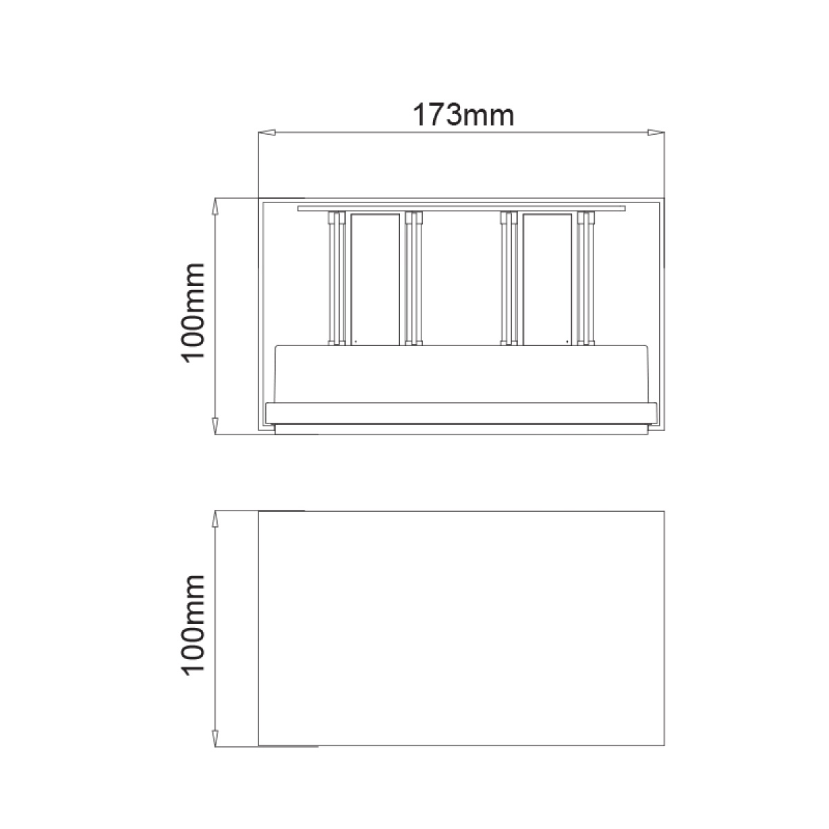 ACA LED SMD WALL LUMINAIRE 12W 860LM 0-120° 230VAC 3.000K DARK GREY CRI80 IP54 30.000HRS - Image 3