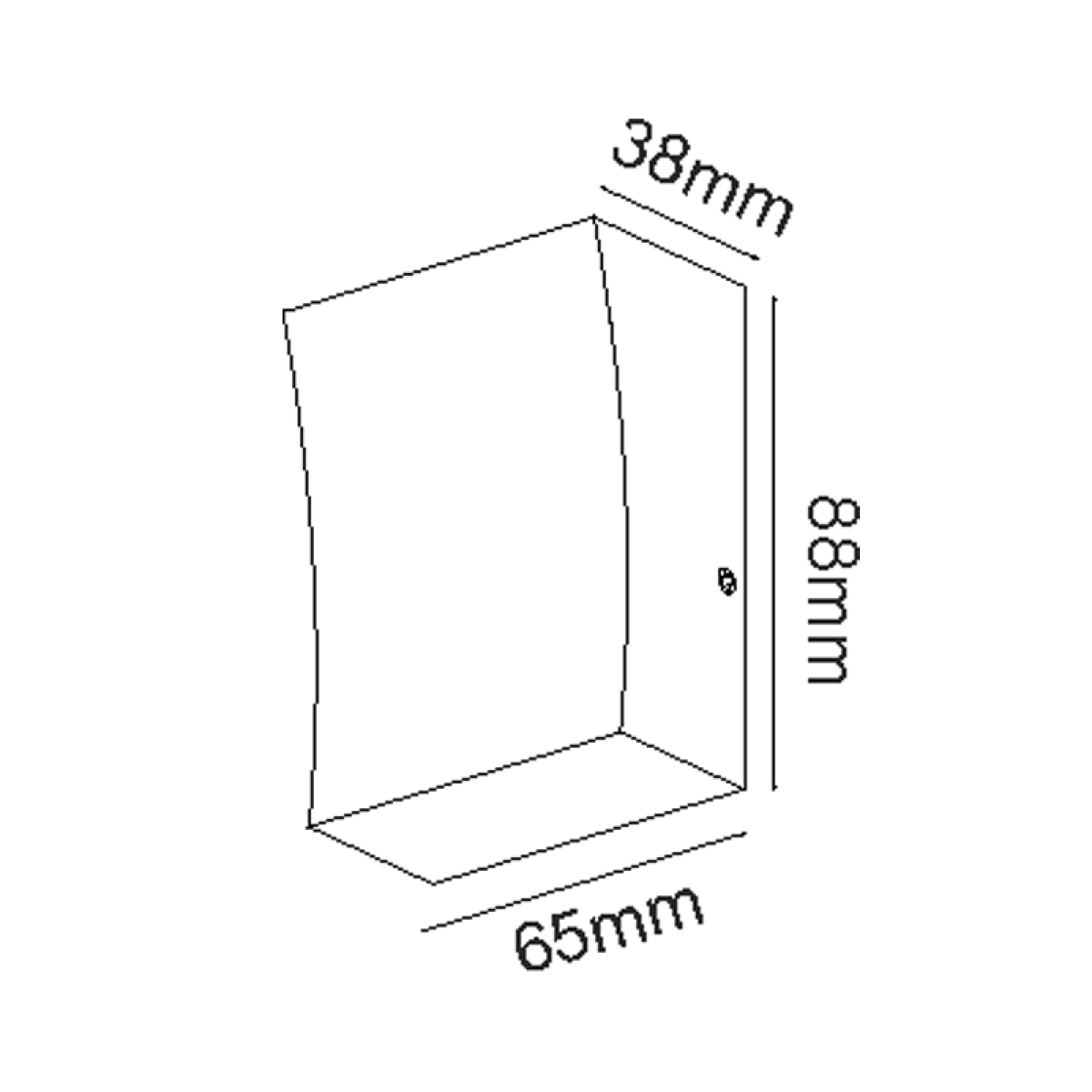 ACA LED HP WALL LUMINAIRE 3W 110LM 89° 230V AC 3.000K DARK GREY CRI80 IP65 30.000HRS - Image 3