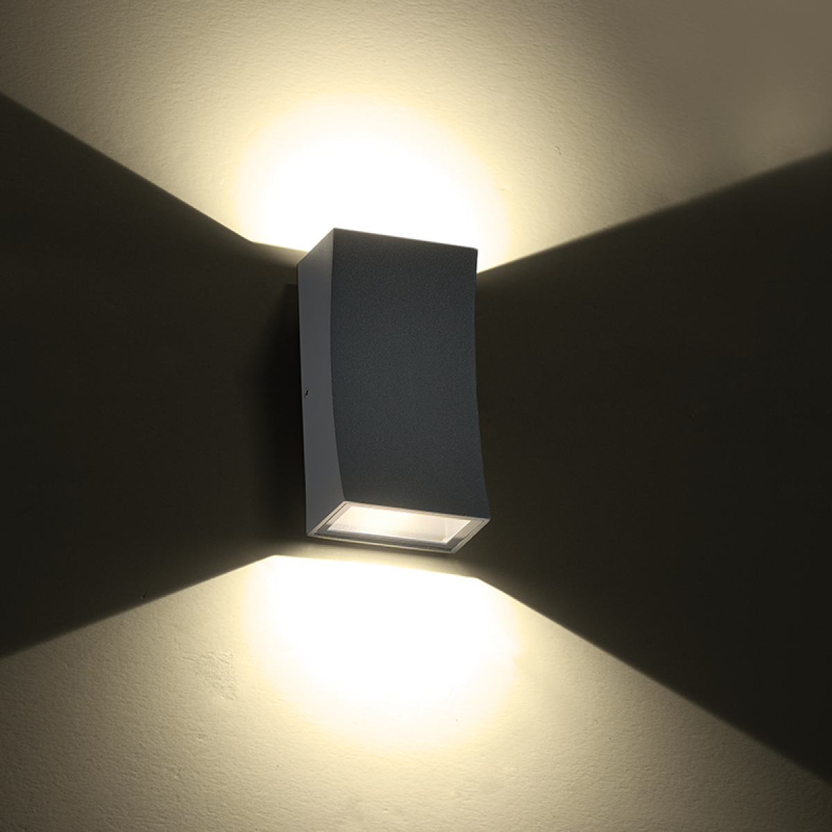 ACA LED HP WALL LUMINAIRE 6W 180LM 89° 230V AC 3.000K DARK GREY CRI80 IP65 30.000HRS - Image 2