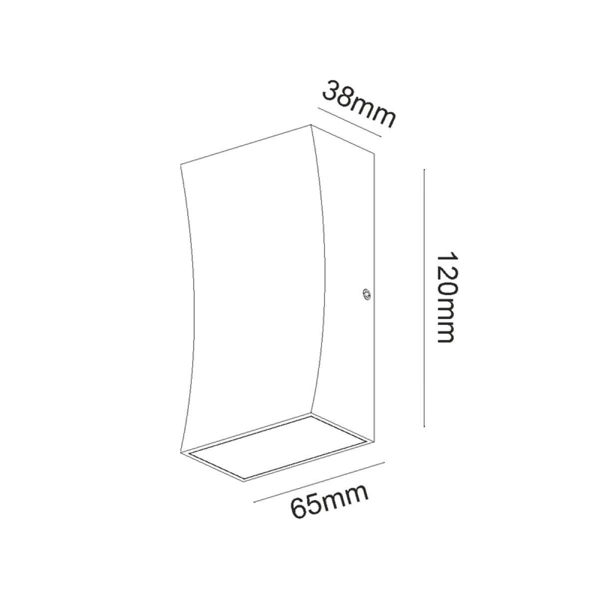 ACA LED HP WALL LUMINAIRE 6W 180LM 89° 230V AC 3.000K DARK GREY CRI80 IP65 30.000HRS - Image 3