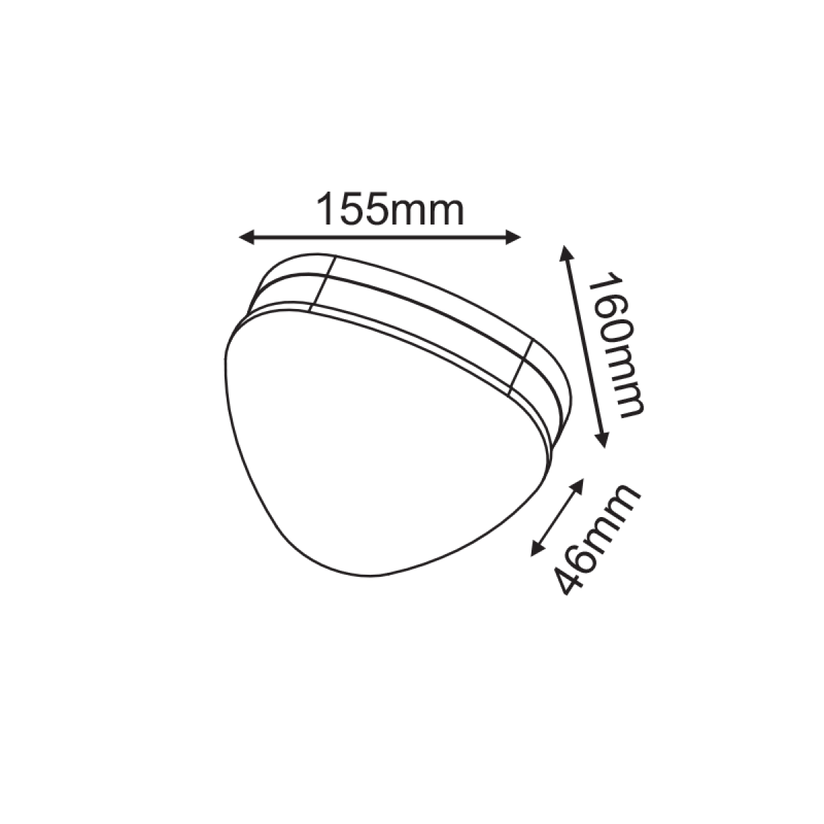 ACA LED SMD WALL LUMINAIRE 10W 320LM 68° 230V AC 3.000K DARK GREY CRI80 IP65 30.000HRS - Image 3
