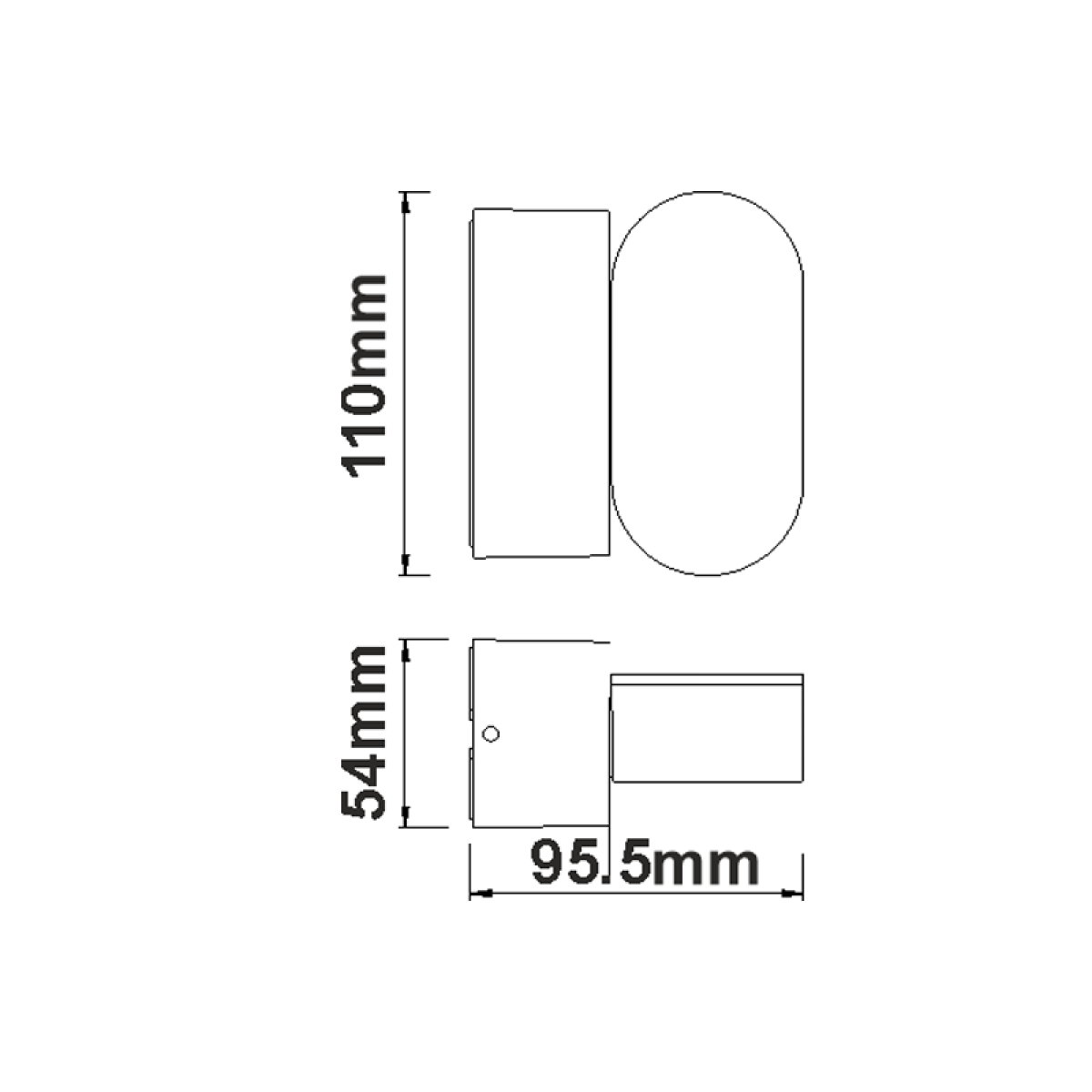 ACA LED SMD WALL LUMINAIRE 7W 320LM 100° 230V AC 3.000K DARK GREY CRI80 IP54 30.000HRS - Image 3