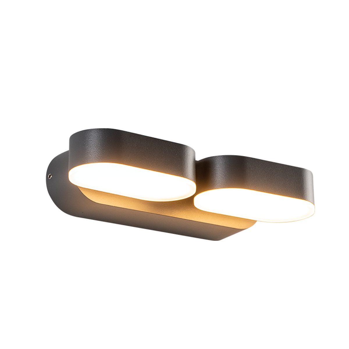 ACA LED SMD WALL LUMINAIRE 13W 630LM 100° 230V AC 3.000K DARK GREY CRI80 IP54 30.000HRS