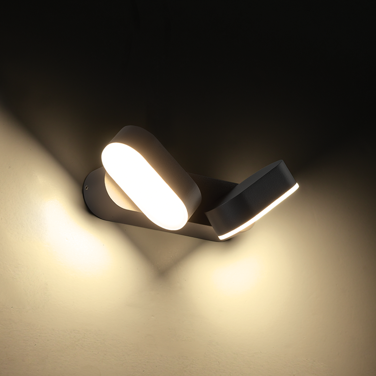 ACA LED SMD WALL LUMINAIRE 13W 630LM 100° 230V AC 3.000K DARK GREY CRI80 IP54 30.000HRS - Image 2