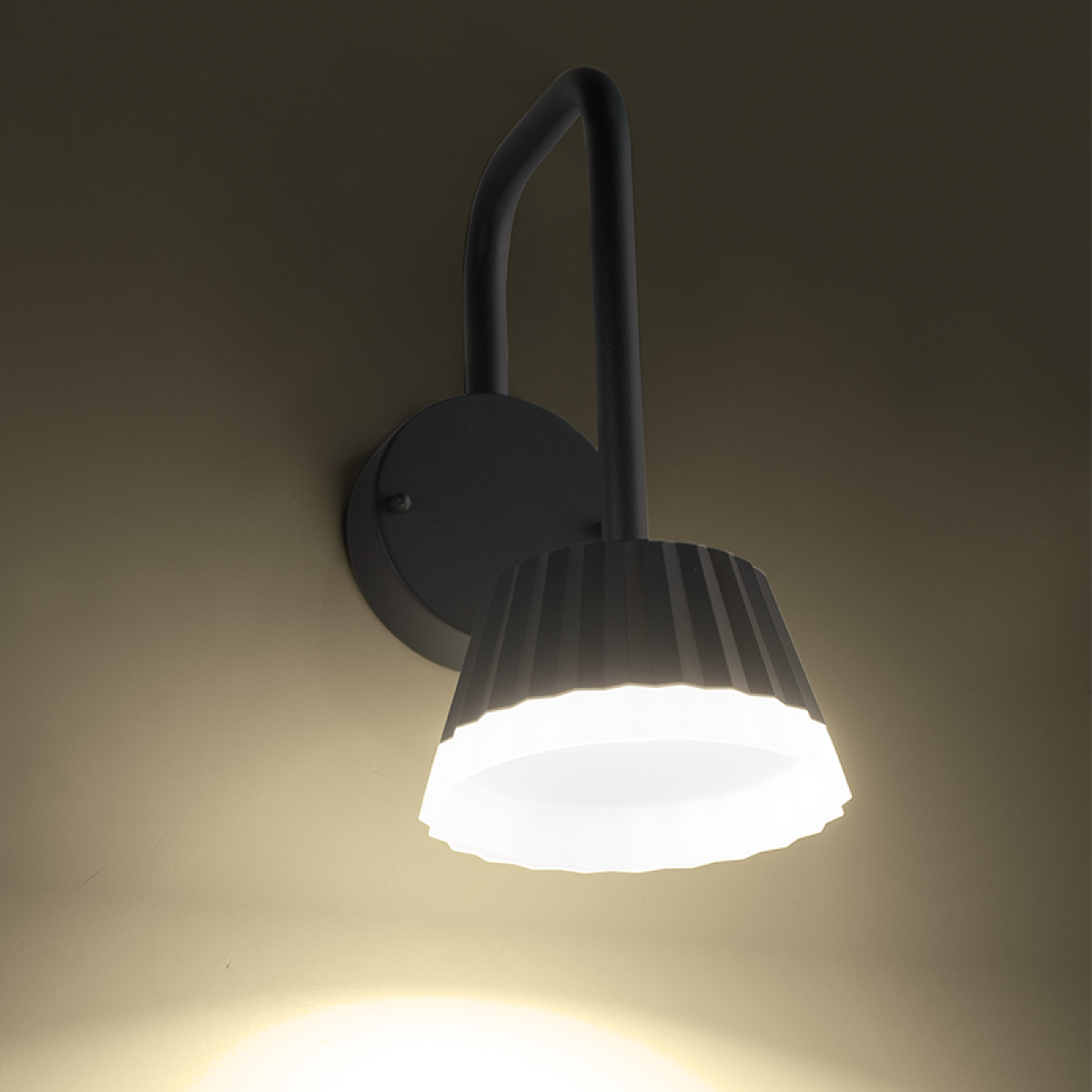 ACA LED SMD WALL LUMINAIRE 10W 400LM 85° 230V AC 3.000K DARK GREY CRI80 IP54 30.000HRS - Image 2