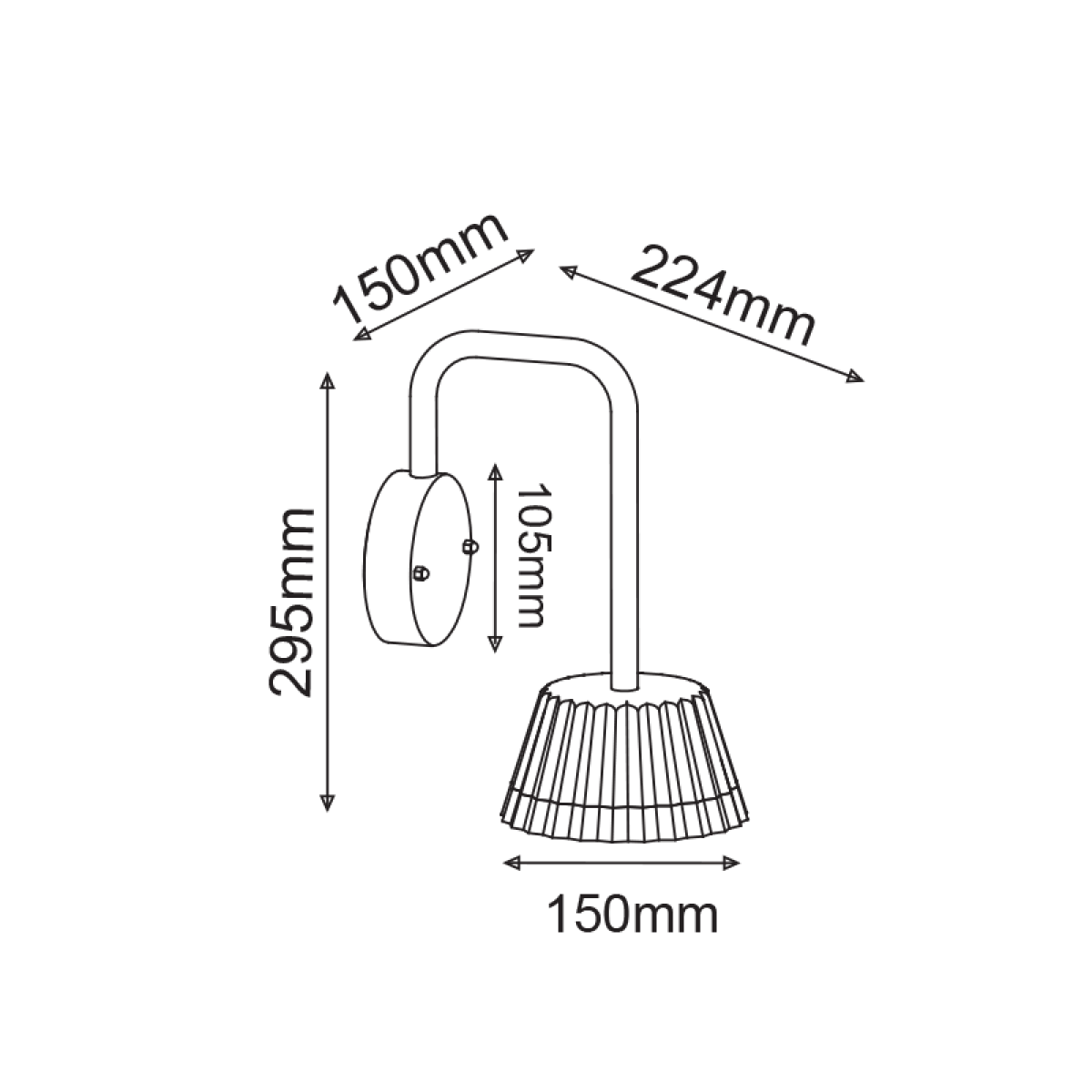 ACA LED SMD WALL LUMINAIRE 10W 400LM 85° 230V AC 3.000K DARK GREY CRI80 IP54 30.000HRS - Image 3