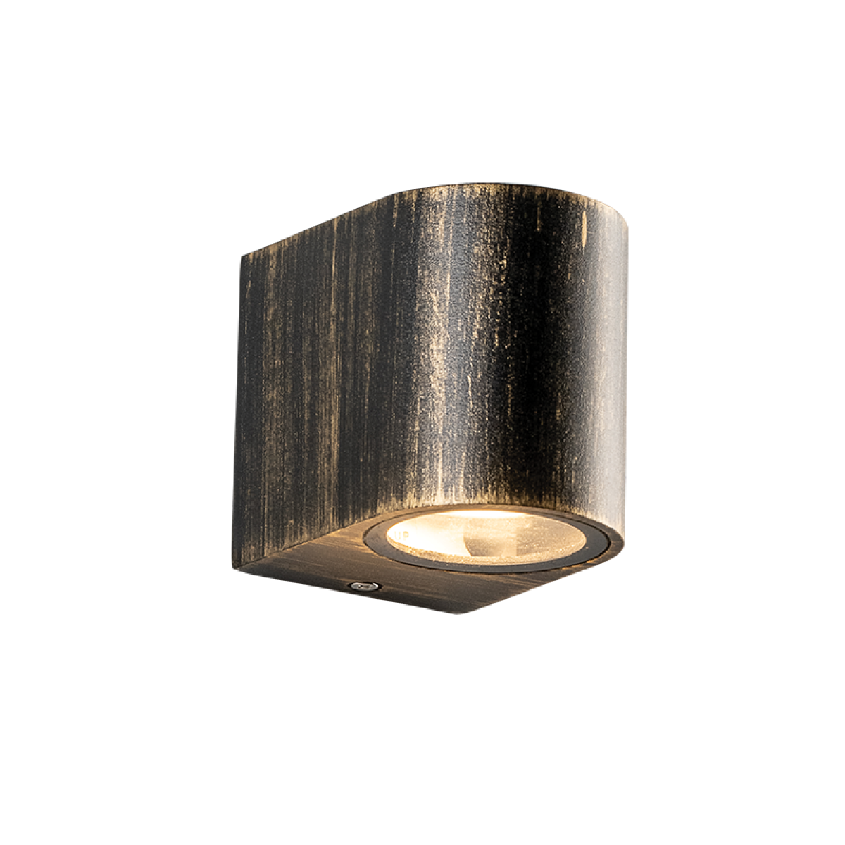 ACA GU10 WALL LUMINAIRE 230V AC GOLDEN BLACK IP65 MAX.35W