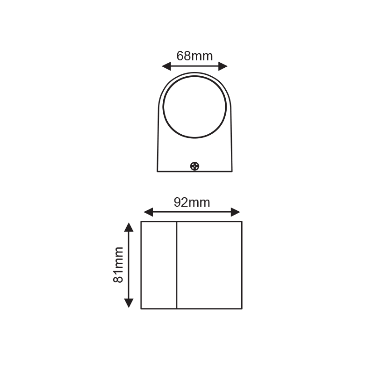ACA LED HP WALL LUMINAIRE 4W 230LM 40° 230V AC 3.000K DARK GREY CRI80 IP65 30.000HRS - Image 2
