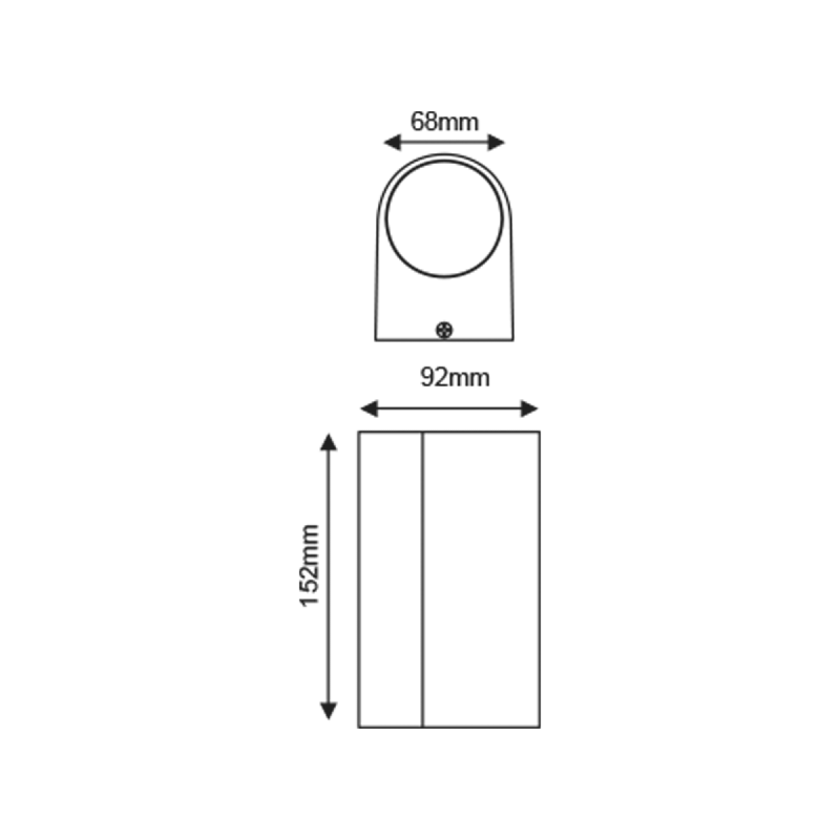ACA GU10 WALL LUMINAIRE 230V AC MATT WHITE IP65 MAX.2X35W - Image 2