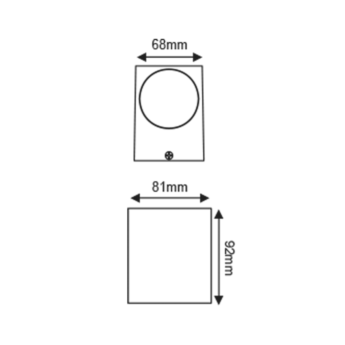 ACA GU10 WALL LUMINAIRE 230V AC MATT WHITE IP65 MAX.35W - Image 2