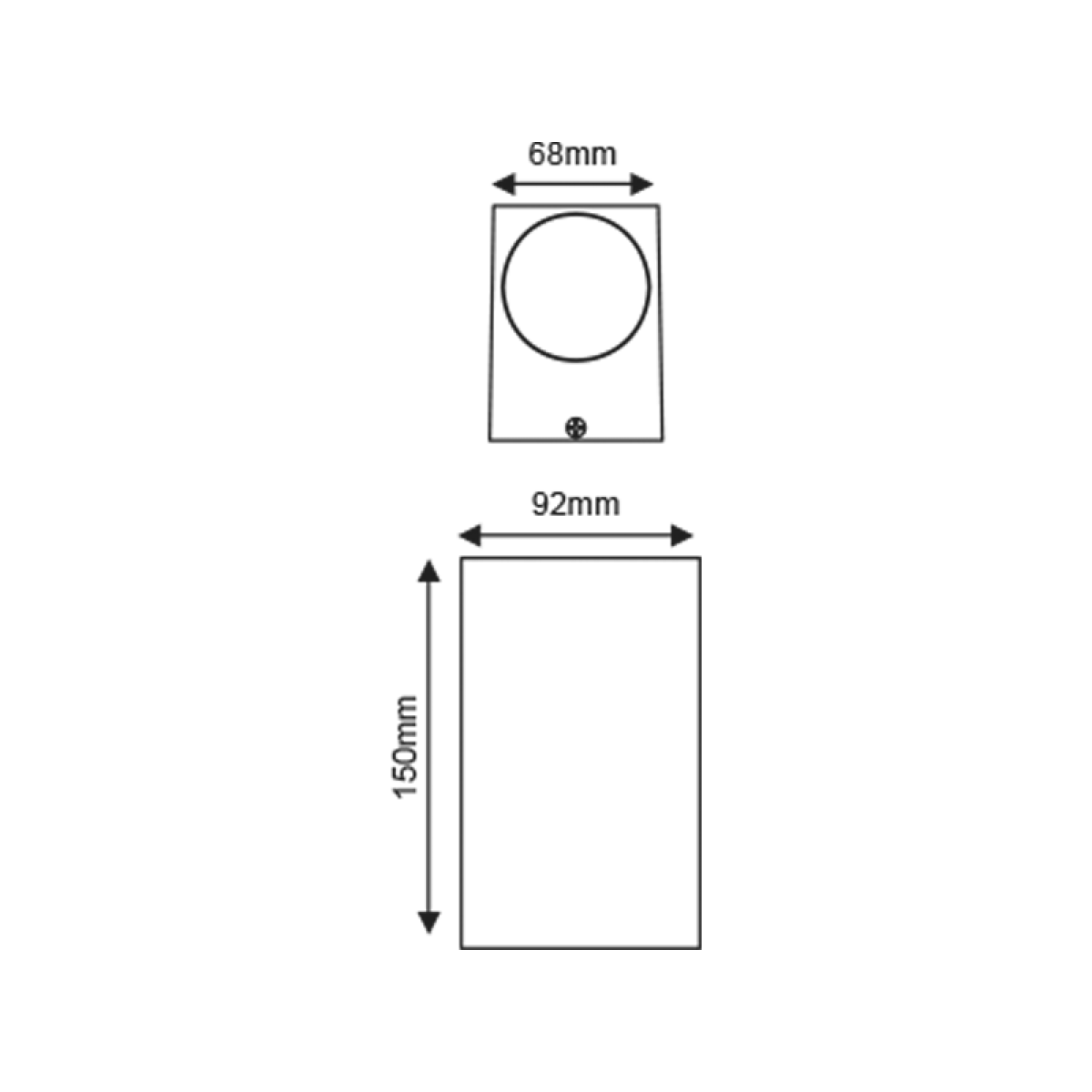 ACA GU10 WALL LUMINAIRE 230V AC MATT WHITE IP65 MAX.2X35W - Image 2