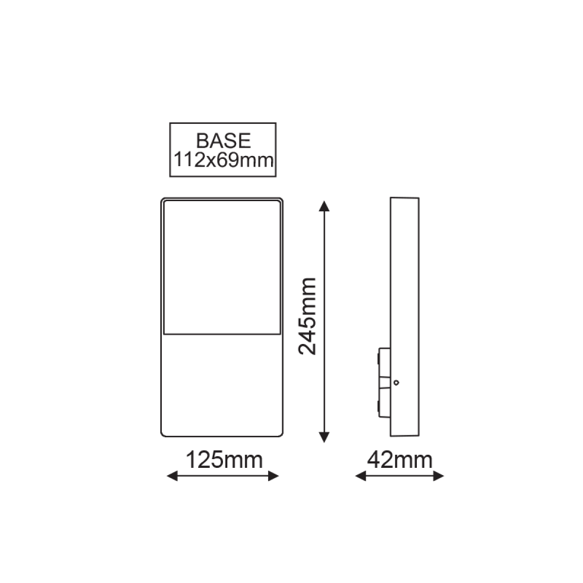 ACA LED SMD WALL LUMINAIRE 4W 240LM 120° 230V AC 3.000K DARK GREY CRI80 IP54 30.000HRS - Image 3