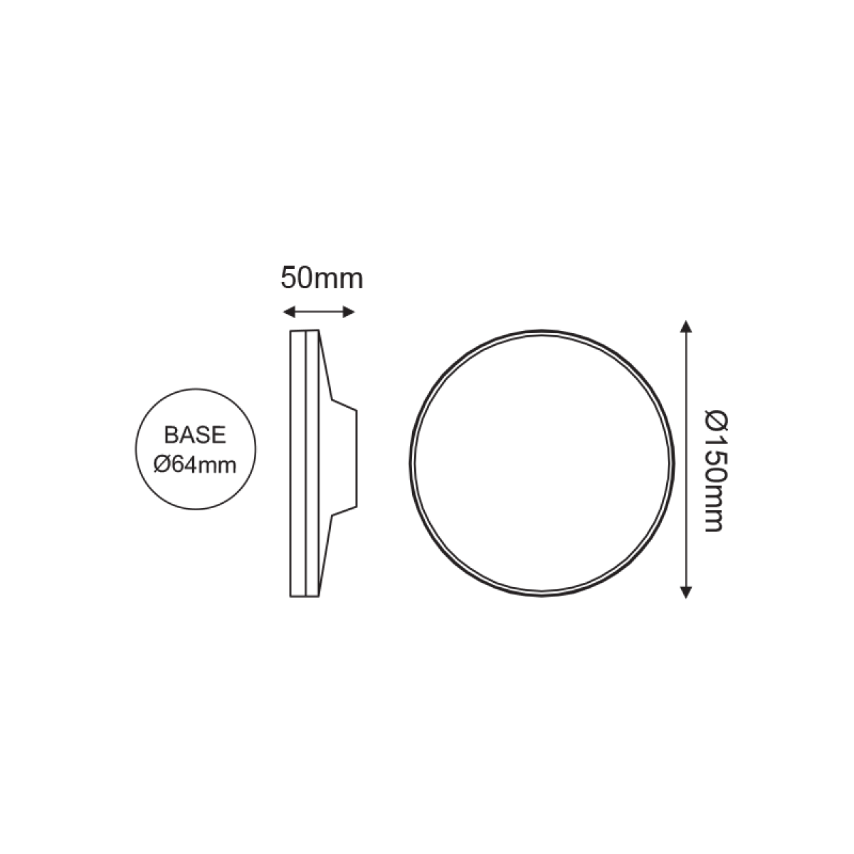 ACA LED SMD WALL LUMINAIRE 8W 450LM 110° 230V AC 3.000K DARK GREY CRI80 IP54 30.000HRS - Image 3